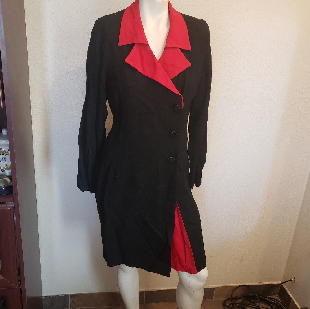 Fattaneh Bahari vintage blazer Dress women's size 8 suit jacket vtg